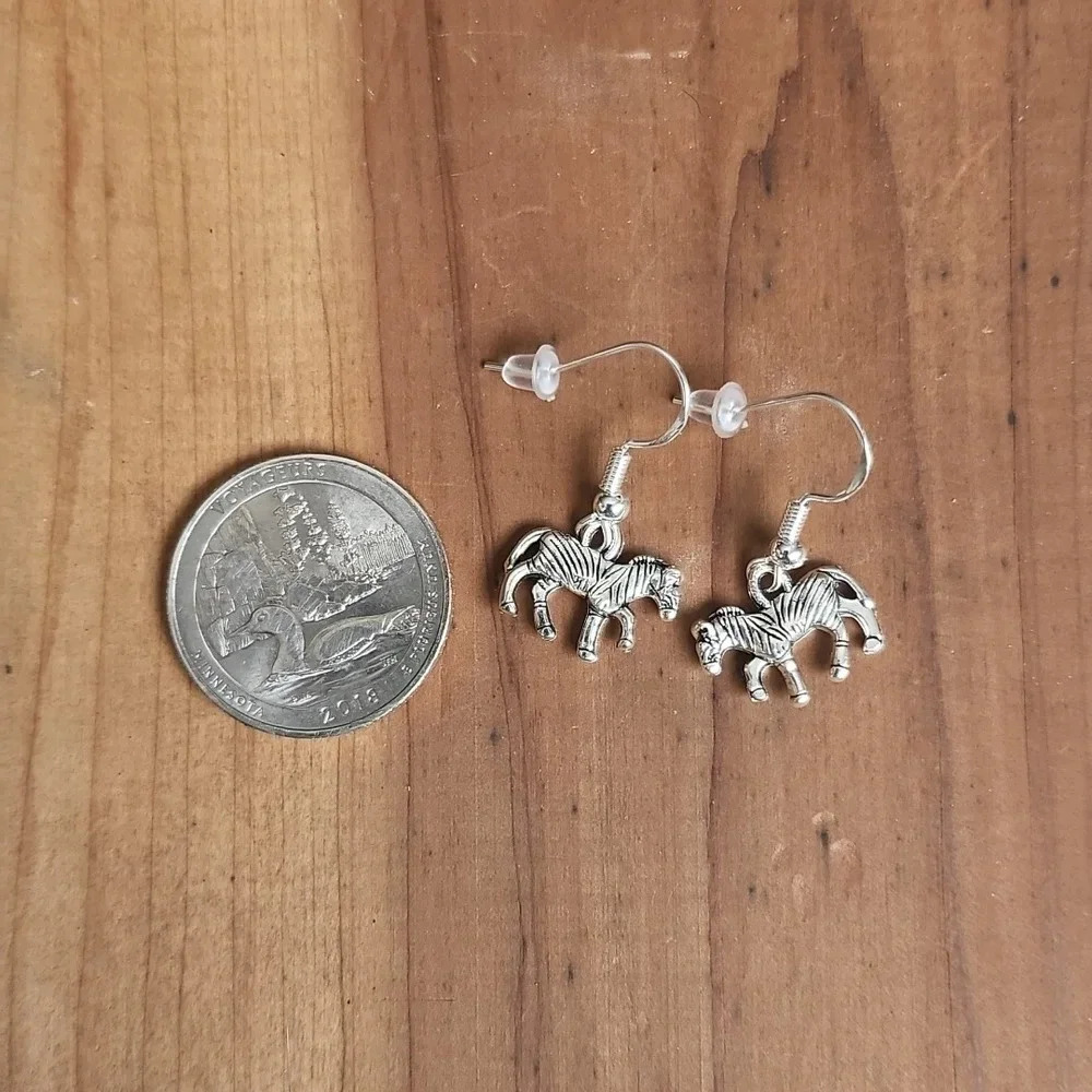 Zebra Earrings